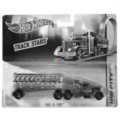 Hot Wheels City - Fuel and Fire kamion, piros