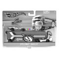 Hot Wheels City - Speedway Hauler autszllt kamion versenyautval