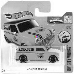Hot Wheels - City Works - 67 Austin Mini Van, citromsrga