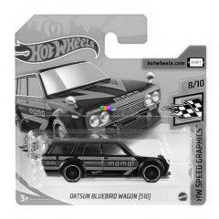 Hot Wheels - Datsun Bluebird Wagon (510) kisaut, fekete