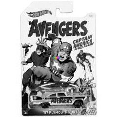 Hot Wheels Marvel - Amerika Kapitny 3. - 57 Plymouth Fury