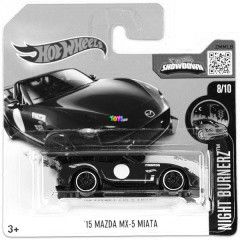 Hot Wheels - Night Burnerz - 15 Mazda MX-5 Miata, piros