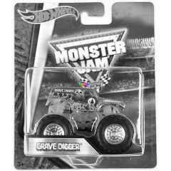 Hot Wheels Off-Road - Monster Jam terepjrk - Ezst, Grave Digger