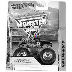 Hot Wheels Off-Road - Monster Jam terepjrk - Grave Digger, fekete