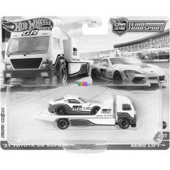 Hot Wheels Team Transport - '21 Toyota GR Supra Aero Lift autszllt s kisaut