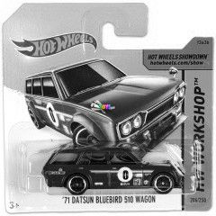 Hot Wheels Workshop - 71 Datsun Bluebird 510 Wagon, piros