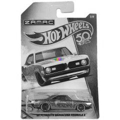 Hot Wheels ZAMAC 50. Szlinap - 68 Plymouth Barracuda Formula S kisaut
