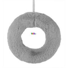 Hungarocell flkoszor plss bortssal, 20 cm, szrke