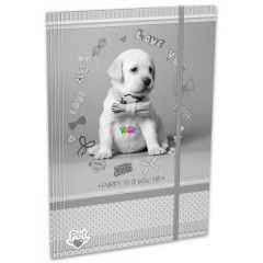 Irattart mappa - Pet kutys love puppy, A5-s