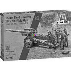 Italeri - 15 cm Field Howitzer/10,5 cm lveg makettek, 1:72