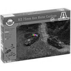 Italeri - 75 mm M3 flhernytalpas pnclozott szllt jrm makett, 1:72