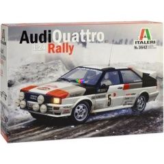 Italeri - Audi Quattro Rally autó makett, 1:24
