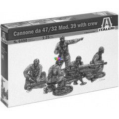 Italeri - Cannone da 47/32 Mod. lveg makett legnysggel, 1:35