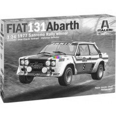 Italeri - Fiat 131 Abarth 1977 San Remo Rally Winner aut makett, 1:24