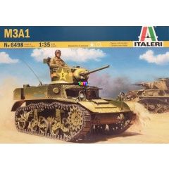 Italeri - II. világháborús amerikai M3A1 Light Tank makett, 1:35