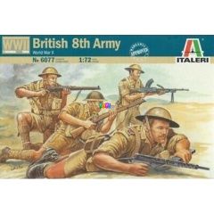 Italeri - II. világháborús brit 8. hadsereg katonái, 1:72