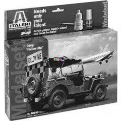 Italeri - Jeep Follow Me terepjr makett festkkel s ecsettel, 1:35