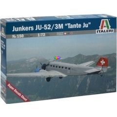 Italeri - Junkers JU-52 3/m TAN repülőgép makett, 1:72