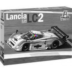 Italeri - Lancia LC2 Le Mans 1983 versenyaut makett ragasztval, 1:24
