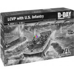 Italeri - LCVP haj makett legnysggel, 1:35