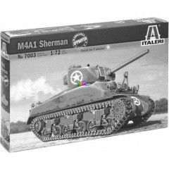 Italeri - M4A1 Sherman harckocsi makett, 1:72