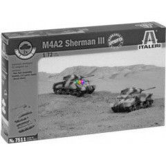 Italeri - M4A2 Sherman III karckocsi makett, 1:72