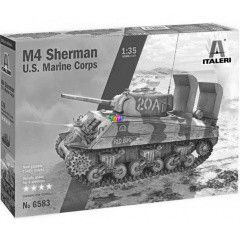 Italeri - M4A2 U.S. Marine Corps harckocsi makett, 1:35