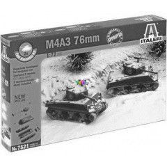 Italeri - M4A3 76mm harckocsi makett, 1:72