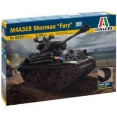 Italeri - M4A3E8 Sherman Fury harckocsi makett, 1:35