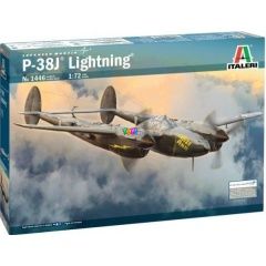 Italeri - P-38J Lightning amerikai II. világháborús vadászrepülőgép makett, 1:72