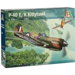 Italeri - P-40 E/K Kittyhawk repl makett, 1:48