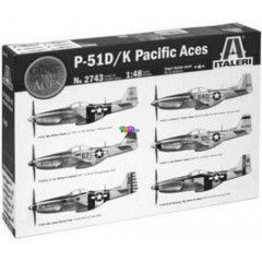 Italeri - P51 D/K Pacific Aces vadszreplgp makett, 1:48