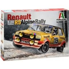 Italeri - Renault R5 Alpine rali versenyautó makett, 1:24