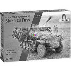 Italeri - Sd.Kfz. 251/1 Stuka zu Fuss katonai jrm makett, 1:72