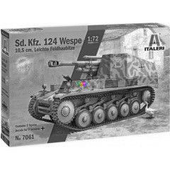 Italeri: Sd.Kfz.124 Wespe 10.5 Cm. Lei njr lveg makett, 1:72