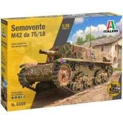 Italeri - Semovente M42 da 75/18 önjáró löveg makett, 1:35