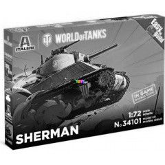 Italeri - Sherman World of Tanks tank makett, 1:72