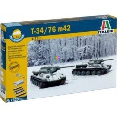 Italeri - T 34/76 m42 harckocsi makett, 1:72