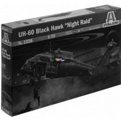 Italeri - UH-60/MH-60 Night rai helikopter makett, 1:48