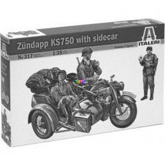 Italeri - Zndapp KS750 motorkerkpr makett, 1:35