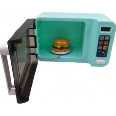 Játék mikrohullámú sütő hamburgerrel