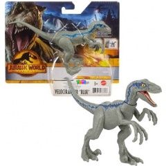 Jurassic World 3 - Kék Velociraptor dinó figura