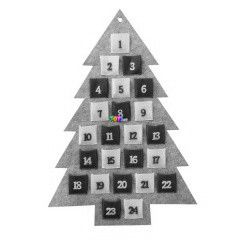 Karcsonyfa alak adventi naptr filcbl, 70 cm