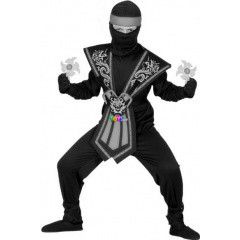Kk harcos Ninja jelmez fegyverekkel - 128 cm