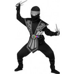 Kk harcos Ninja jelmez fegyverekkel - 158 cm