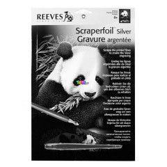 Képkarcoló ezüst - panda portré