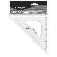 Keyroad 45 fokos manyag vonalz - 13 cm