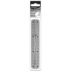 Keyroad flexibilis vonalz - 15 cm, fis sznekben