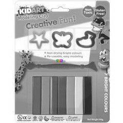 Kid Art - Modellez gyurma kszlet formkkal, 7 db-os