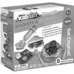 Kid Art - Spagetti- s szendvicskszt gyurmakszlet, 8 szn